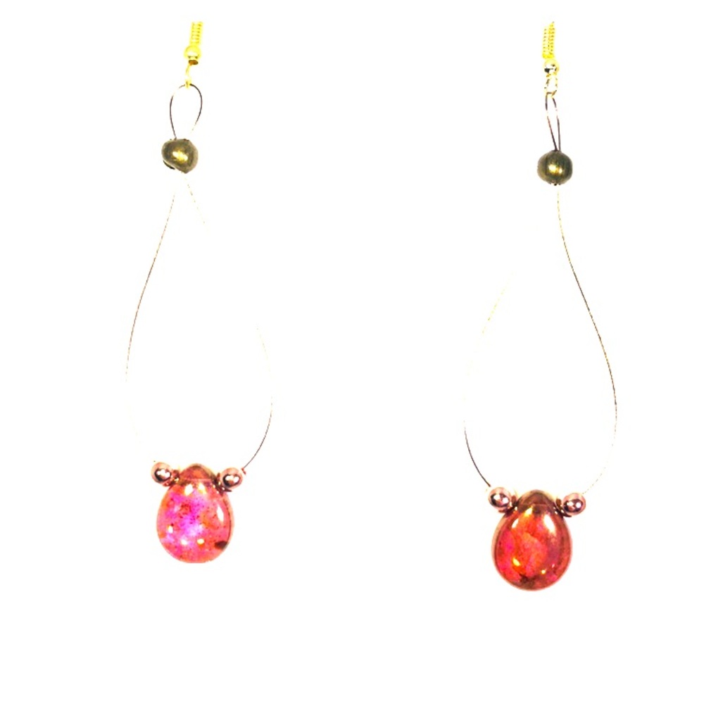 Star Crafts Rose Gold Topaz Earrings